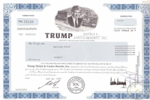 Trump Hotel and Casino Resorts Inc.,акция, 1998 год.